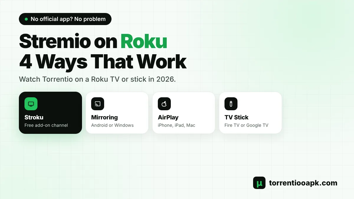 Stremio Roku guide to watch Torrentio on Roku